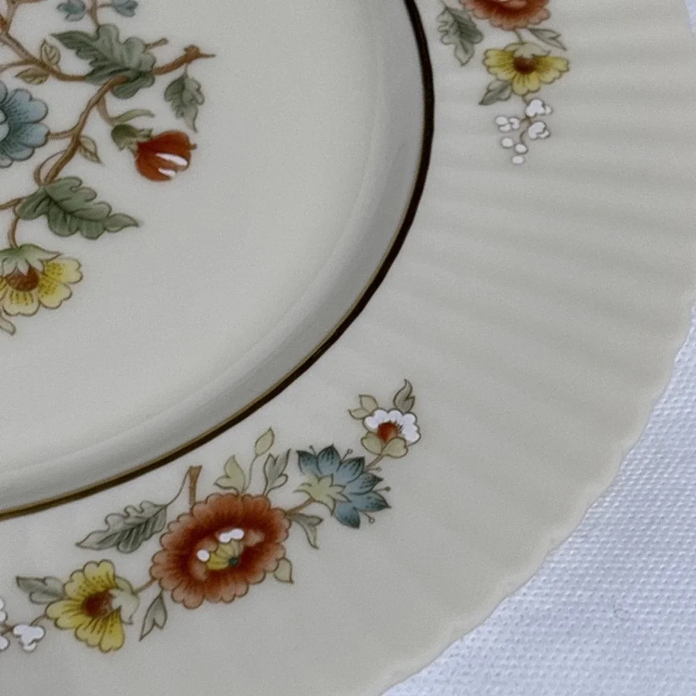 Lenox Temple Blossom Dinner Plate USA Made Fine China Floral 10.5